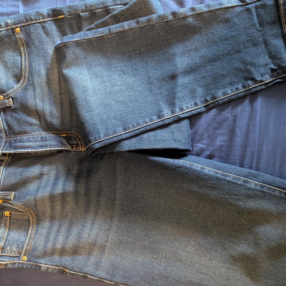 Truth + Theory Blue Denim High Rise Ankle Skinny Jeans